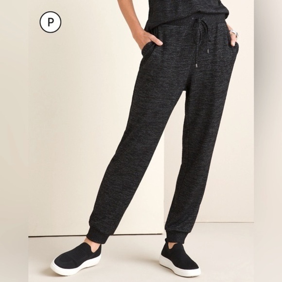 Chico’s Women's Joggers Medium Grey Causal Loungewear Causal Relaxed Fit Stretch - Picture 3 of 17
